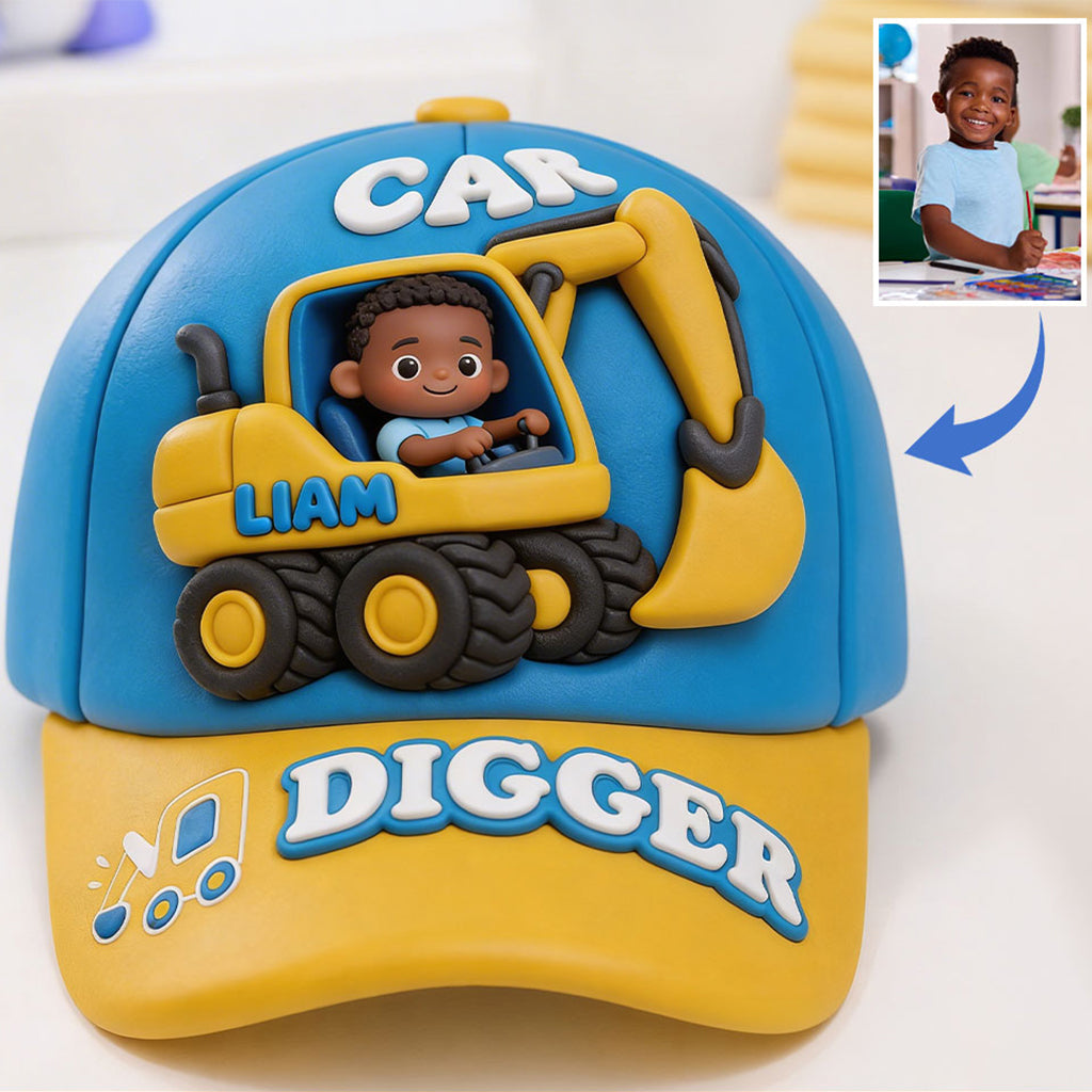 Excavator Cute Children's Gift - Personalized Kid Classic Cap