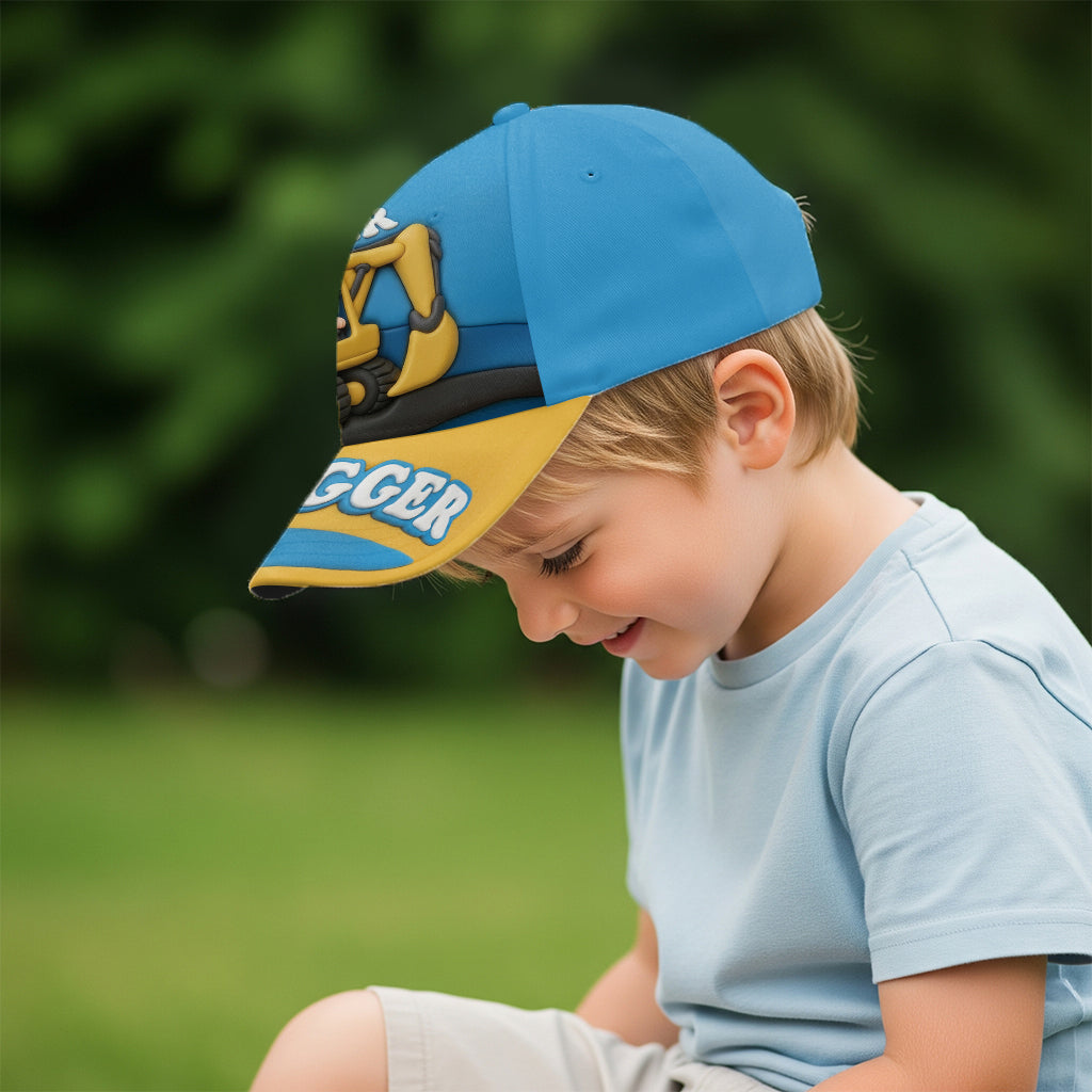 Excavator Cute Children's Gift - Personalized Kid Classic Cap