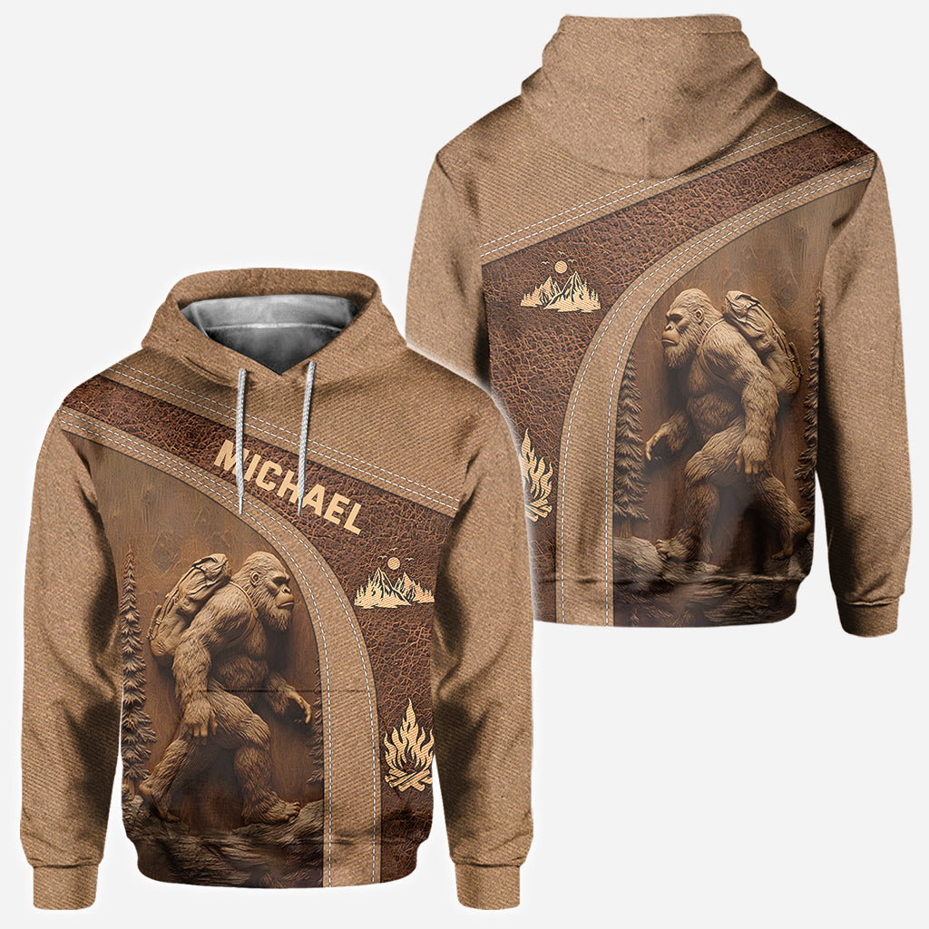 Sasquatch - Personalized Hiking All Over Shirt