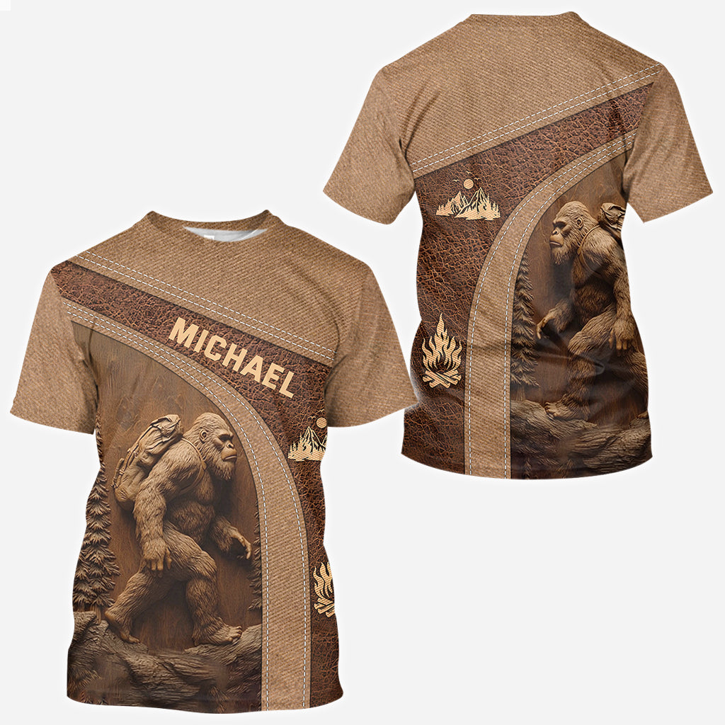 Sasquatch - Personalized Hiking All Over Shirt