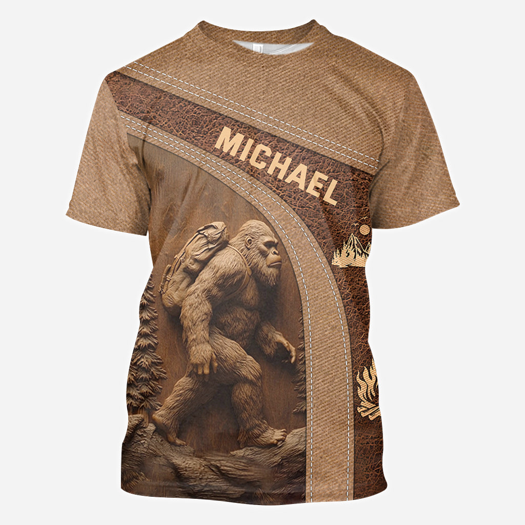 Sasquatch - Personalized Hiking All Over Shirt