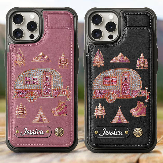 Love Camping - Personalized Camping Wallet Phone Case