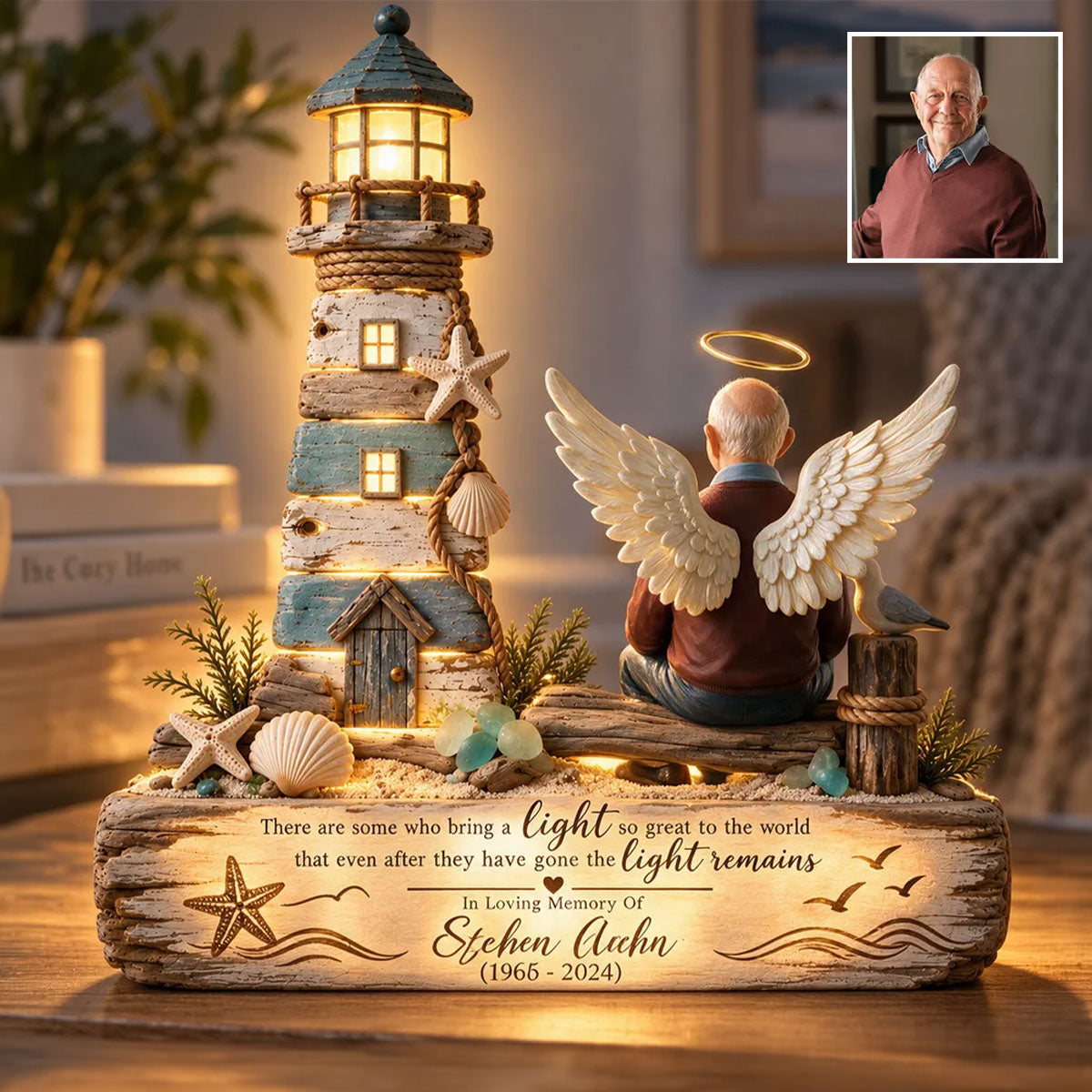 You Light Will Always Remains - Personalized Memorial Acrylic LED Night Light