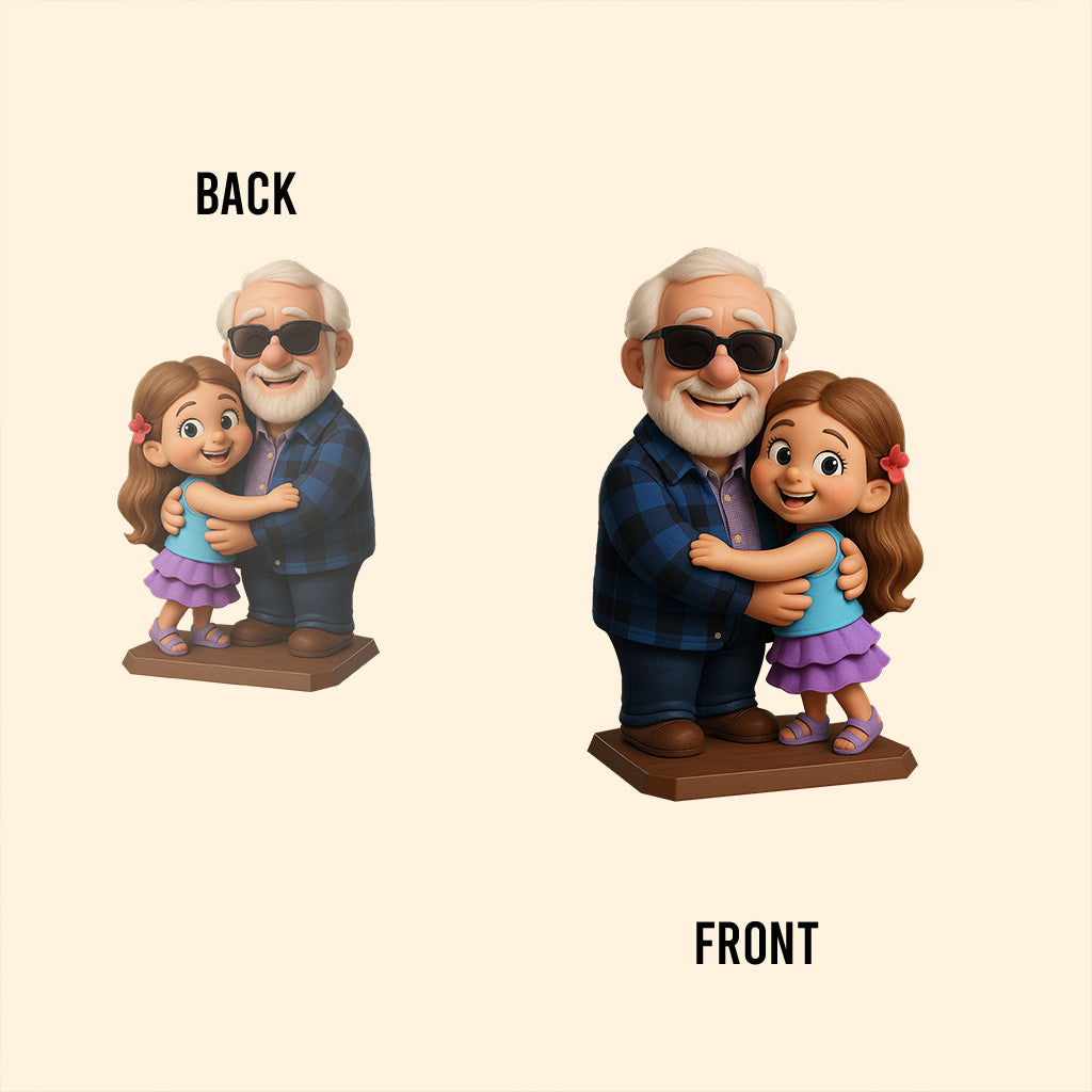 Meaningful Gift Cartoonish Style - Personalized Memorial Custom Shaped Acrylic Plaque