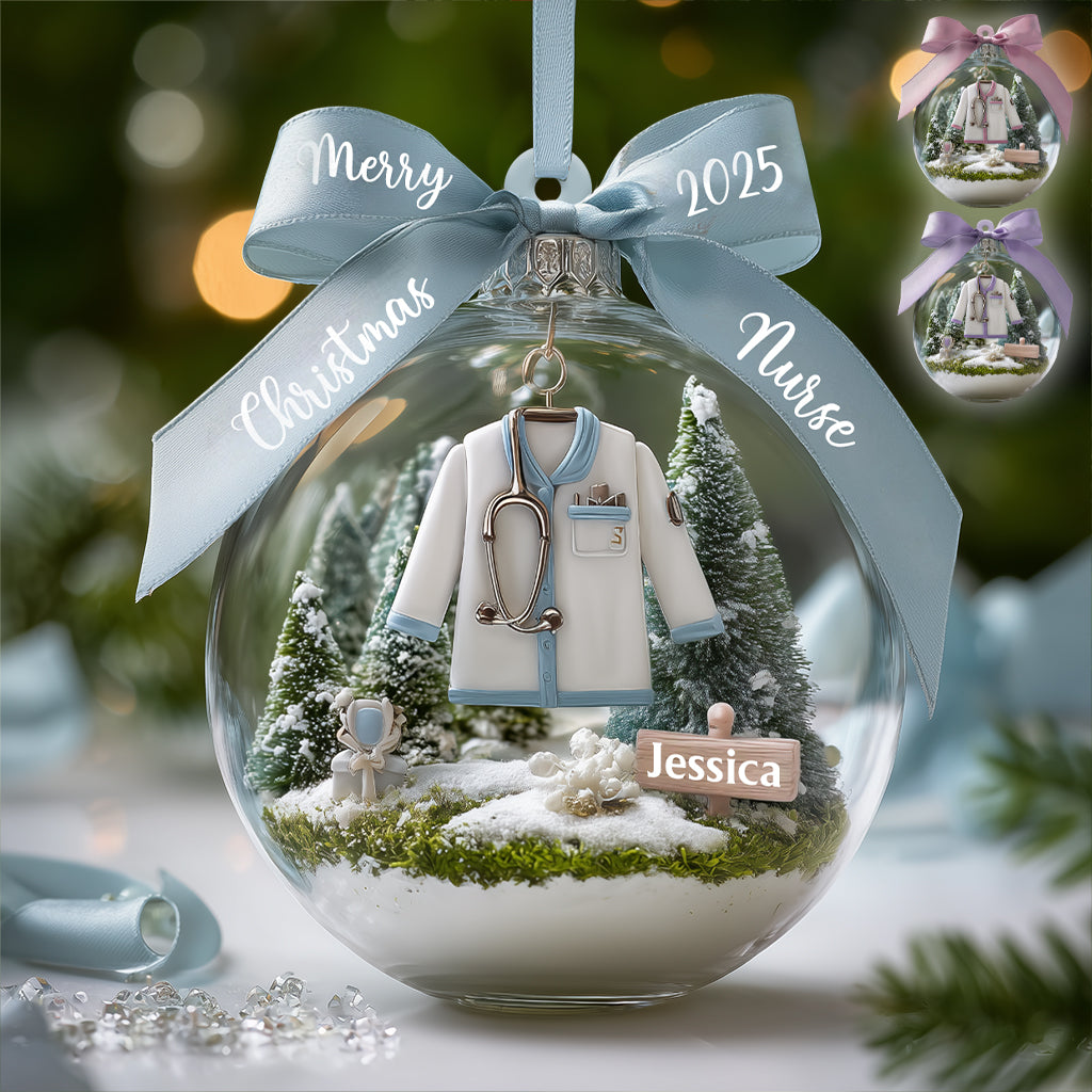 Awesome Nurse - Personalized Nurse Ornament