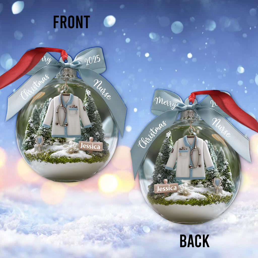 Awesome Nurse - Personalized Nurse Ornament