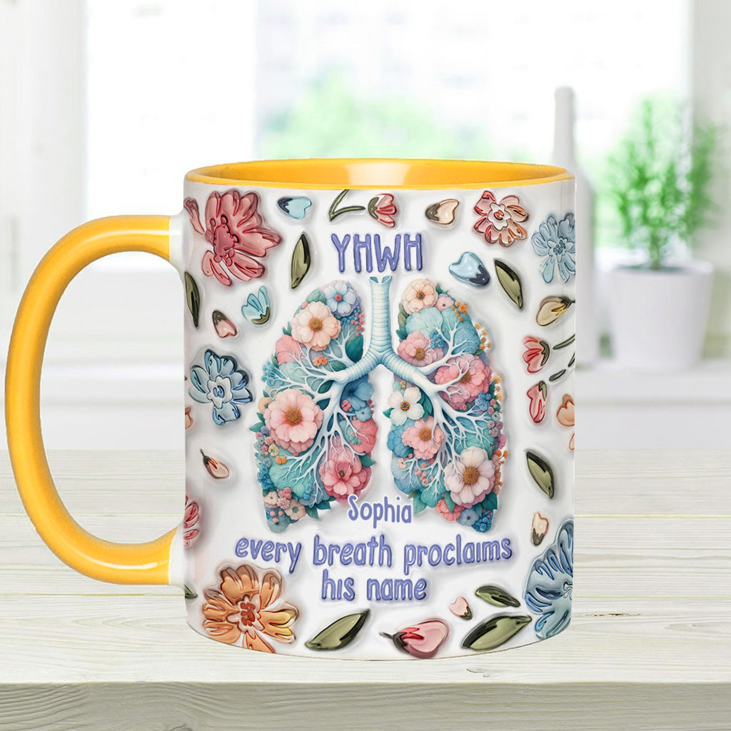 YHWH Speaks His Name - Personalized Christian Accent Mug