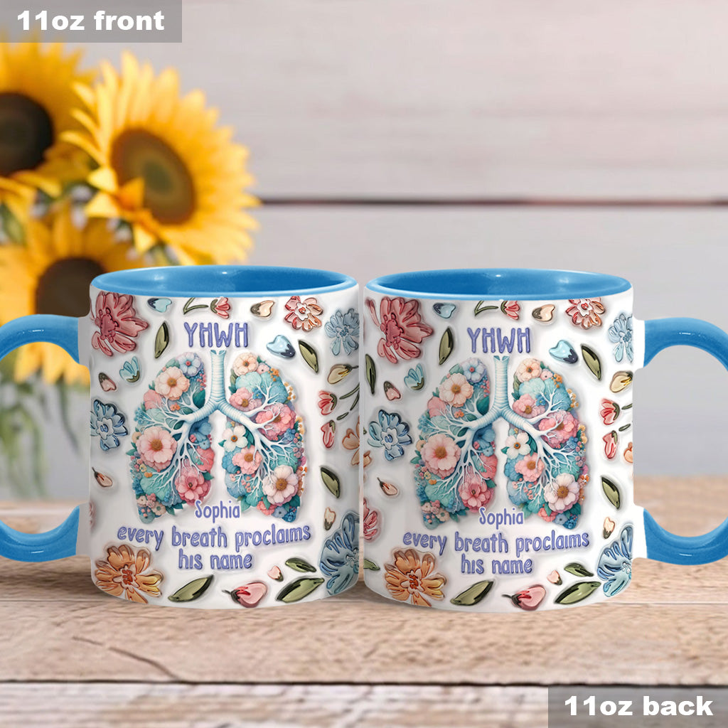 YHWH Speaks His Name - Personalized Christian Accent Mug