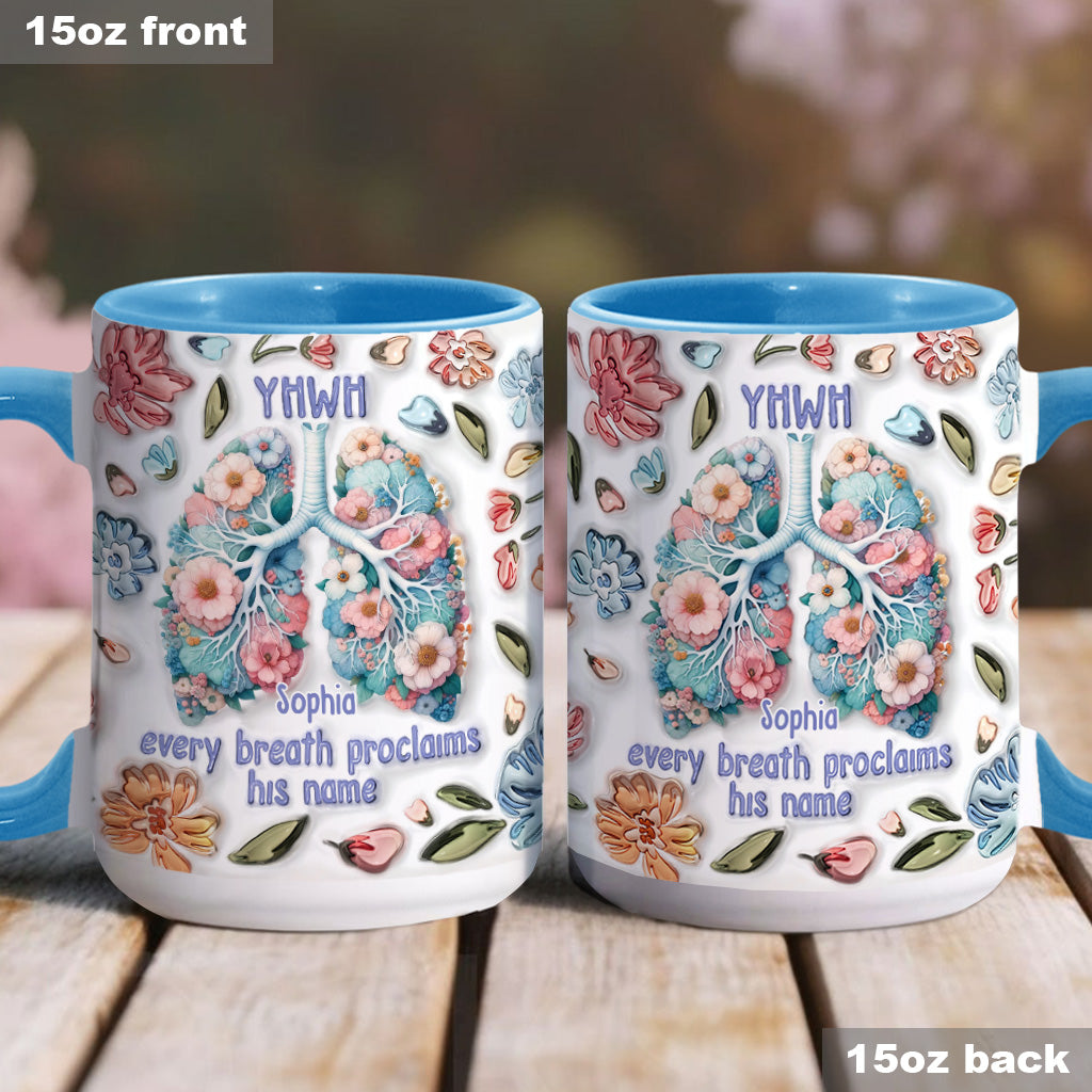 YHWH Speaks His Name - Personalized Christian Accent Mug