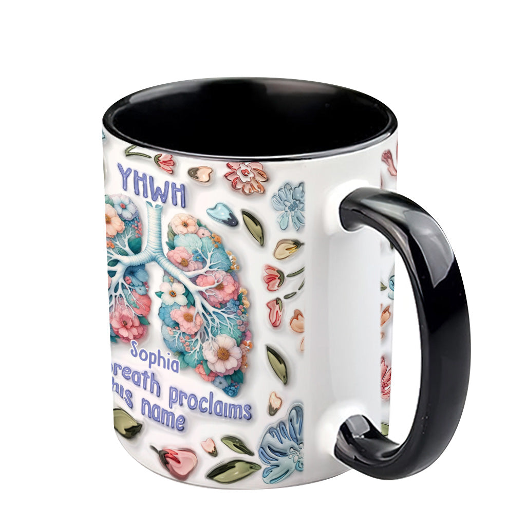YHWH Speaks His Name - Personalized Christian Accent Mug