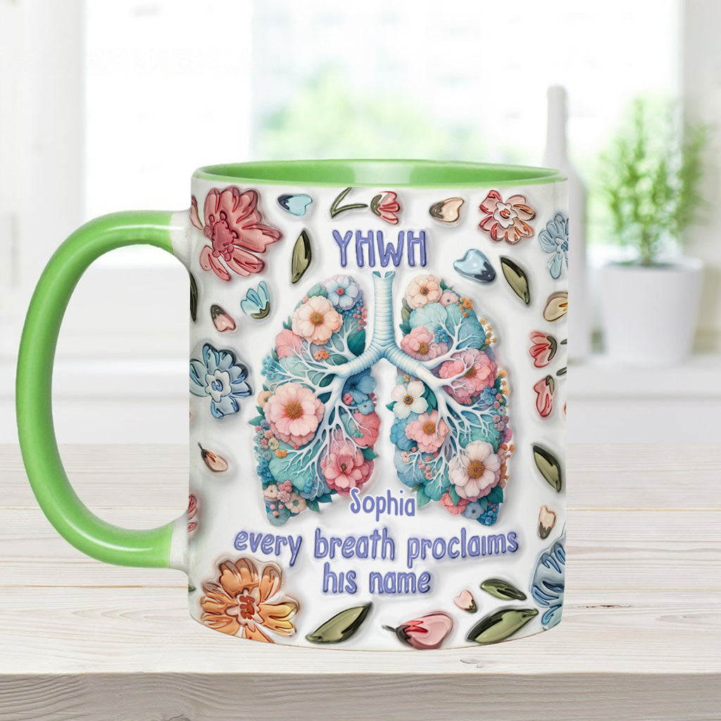 YHWH Speaks His Name - Personalized Christian Accent Mug