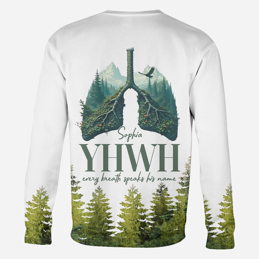 YHWH Speaks His Name - Personalized Christian All Over Shirt