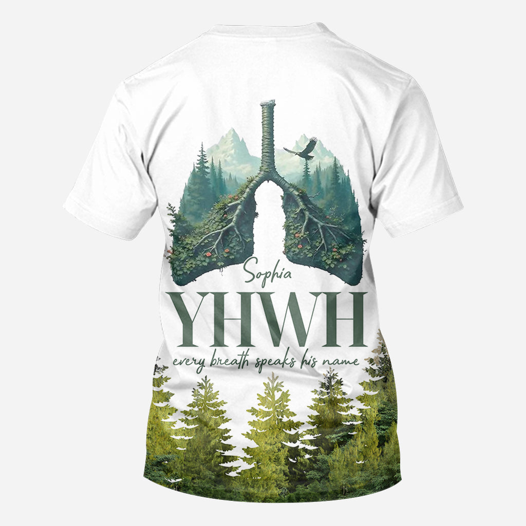 YHWH Speaks His Name - Personalized Christian All Over Shirt