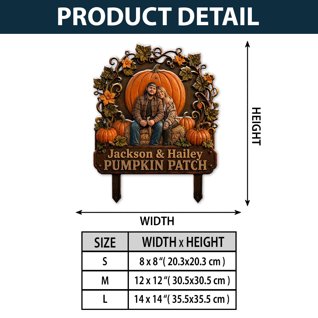 Welcome To Out Pumpkin Patch - Personalized Farmer 3D Printed Cut Metal Sign