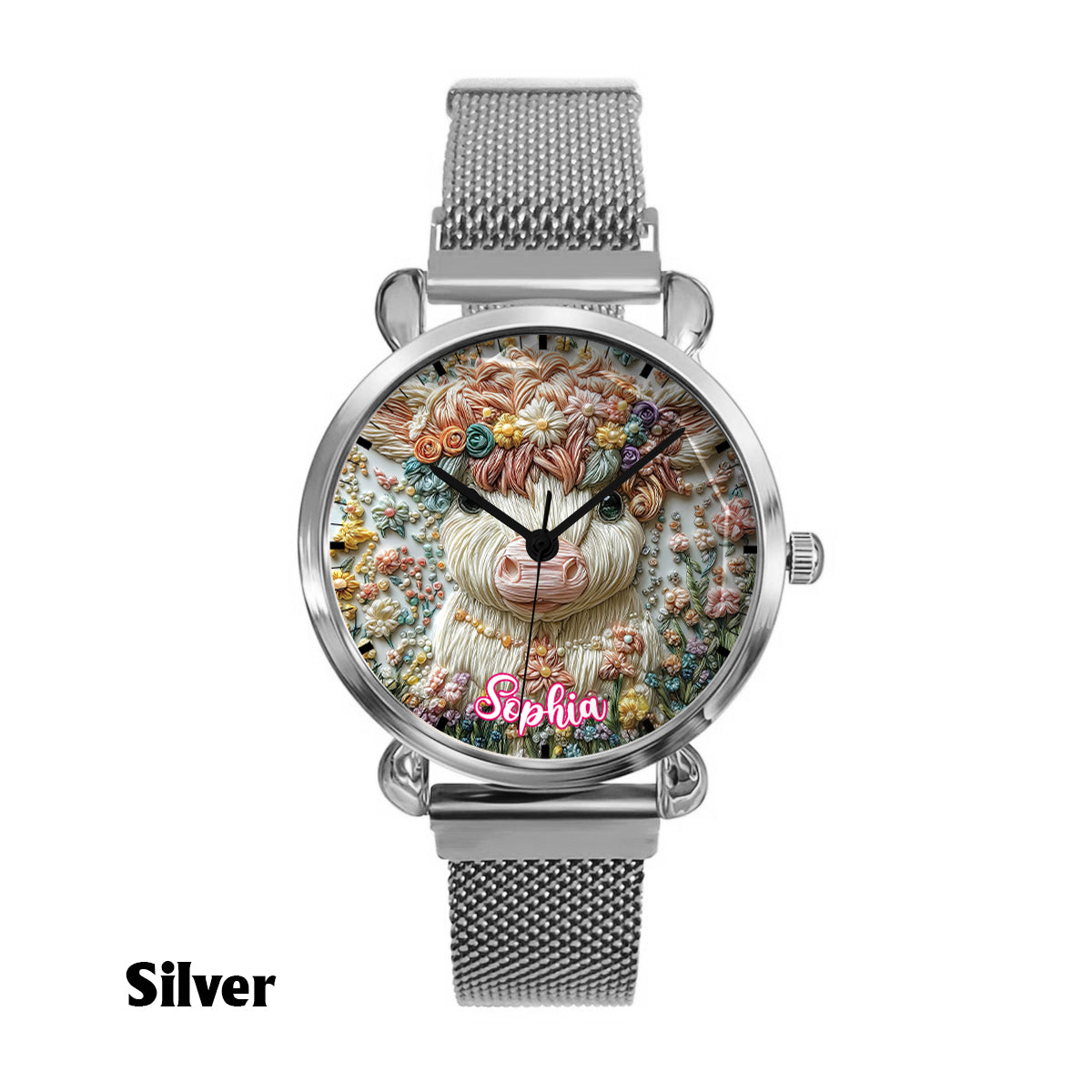 Beautiful Highland Cow - Personalized Highland Cow Women Hand Watch