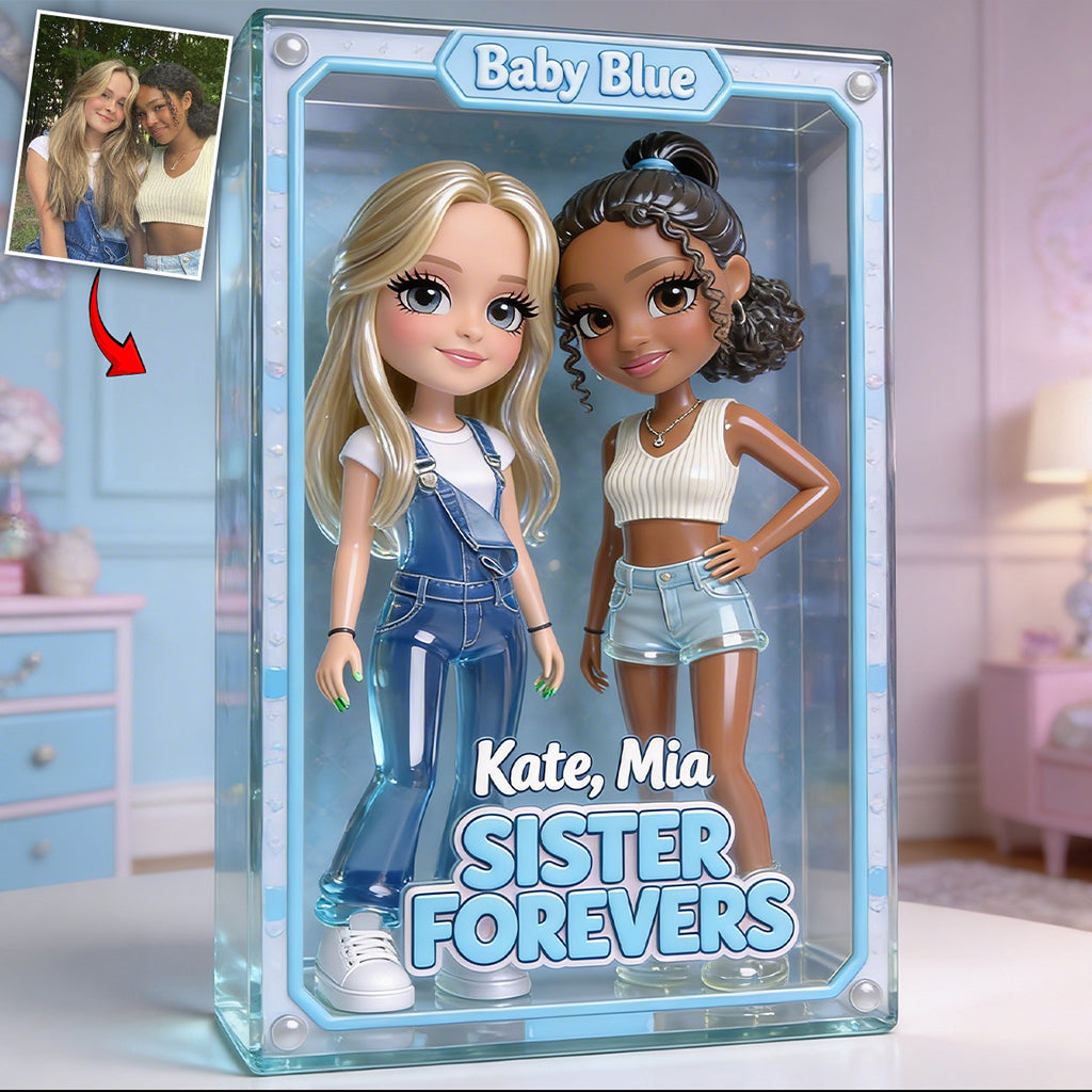 Besties Forevers - Personalized Bestie Custom Shaped Acrylic Plaque