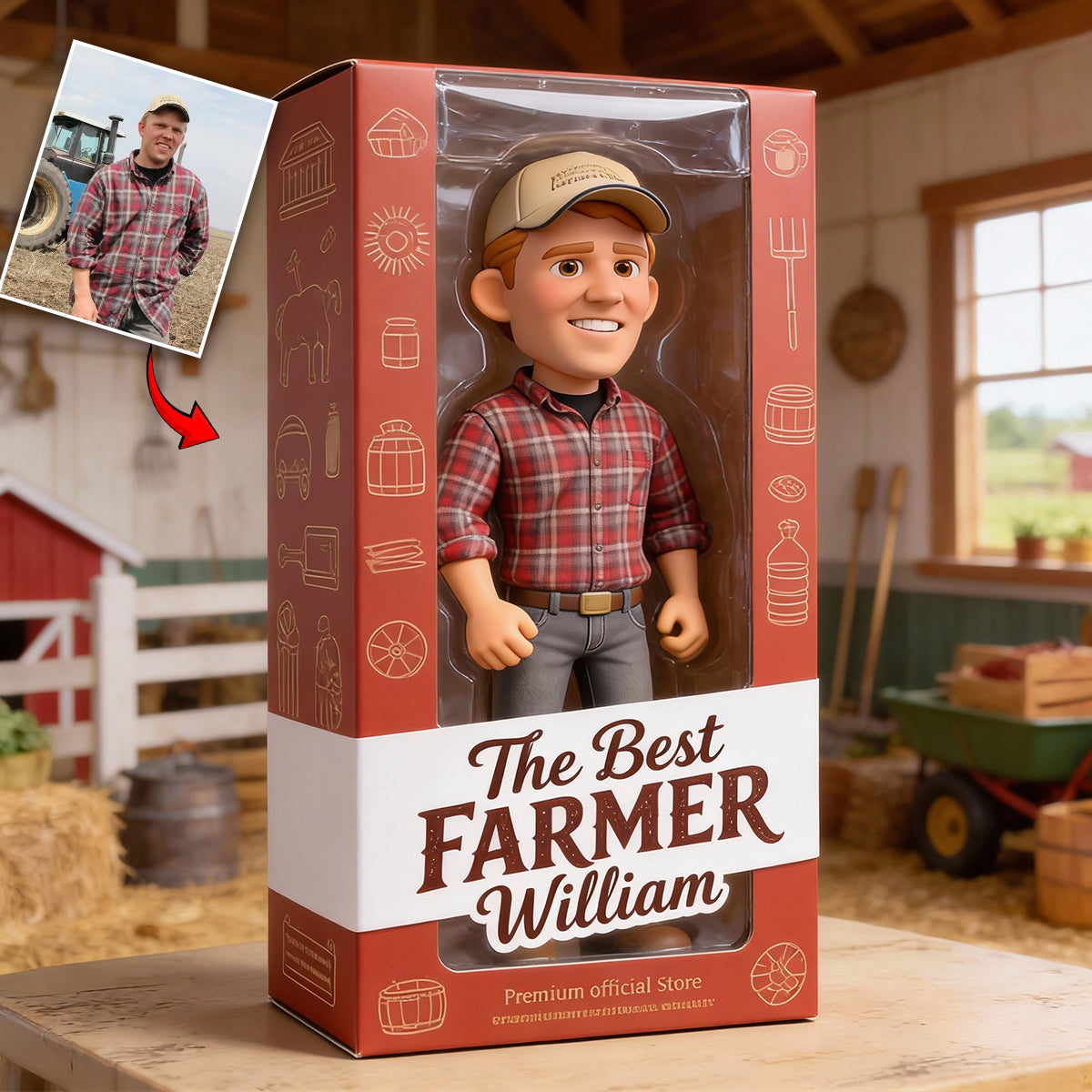 Farmer Gifts - Personalized Farmer Custom Shaped Acrylic Plaque