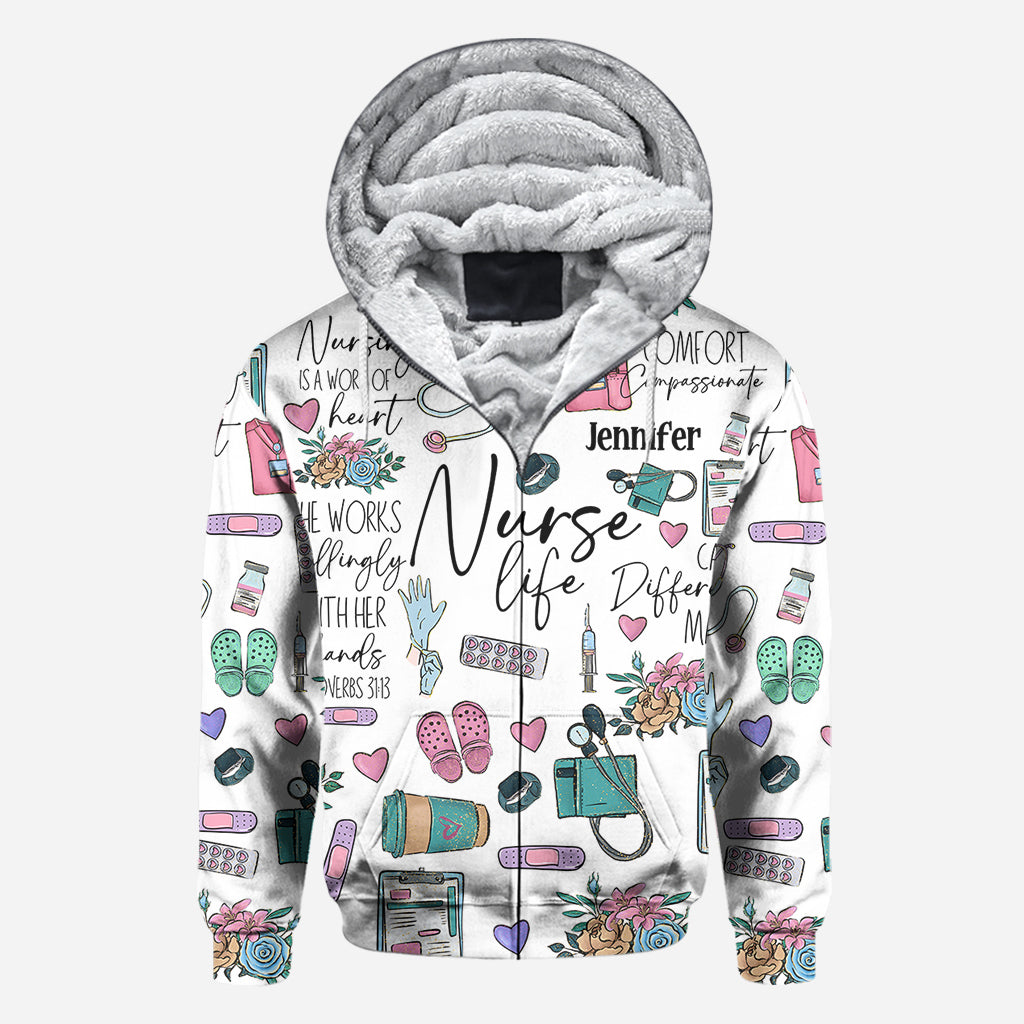 Nursing Is A Work Of Heart - Personalized Nurse All Over Shirt