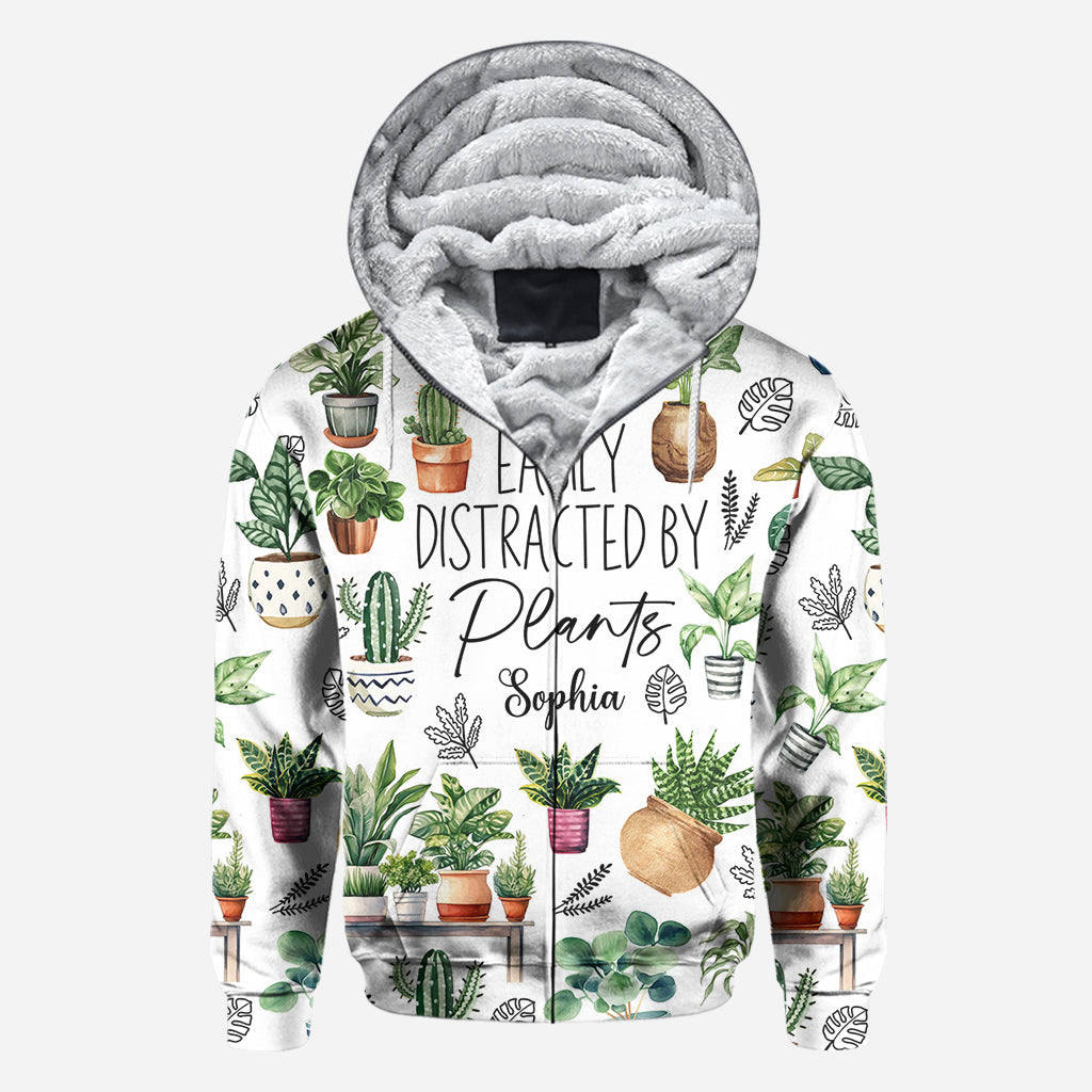 Easily Distracted By Plants - Personalized Gardening All Over Shirt