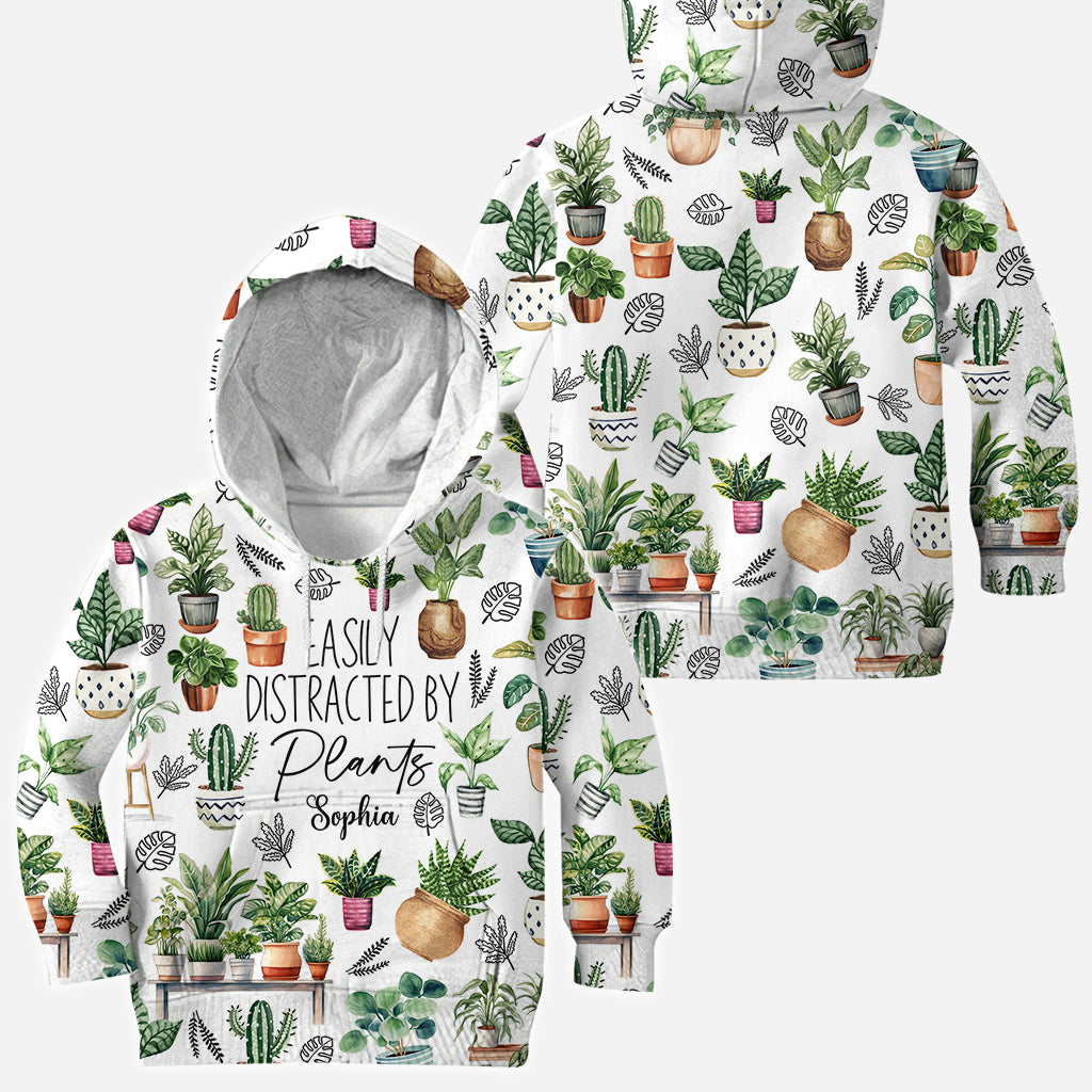 Easily Distracted By Plants - Personalized Gardening All Over Shirt