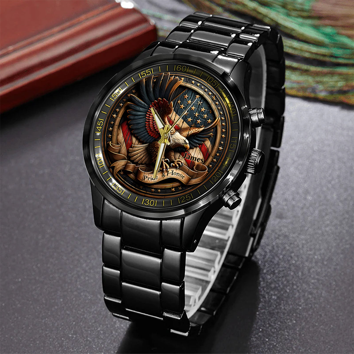 Pride & Honor - Personalized Bald Eagle Hand Watch