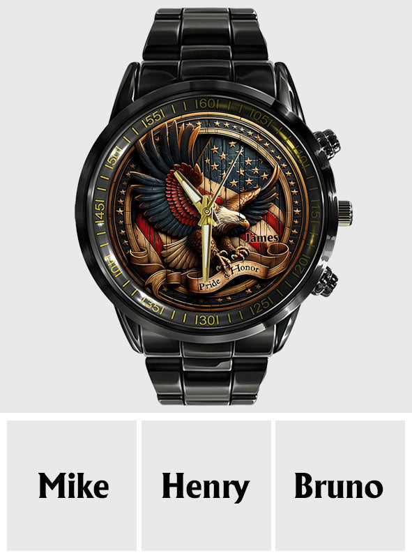 Pride & Honor - Personalized Bald Eagle Hand Watch
