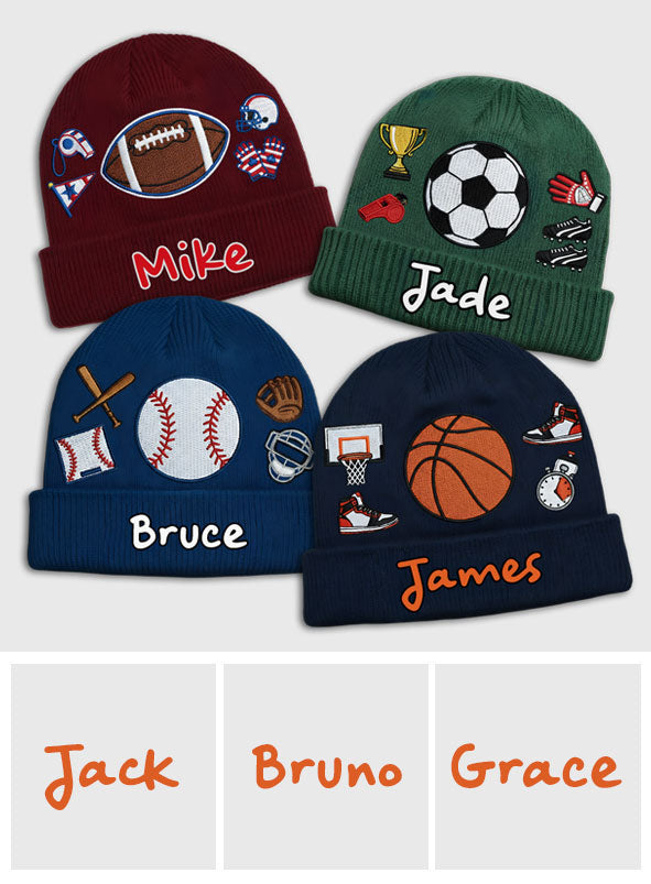 Love Sport - Personalized Kid Beanie Hat