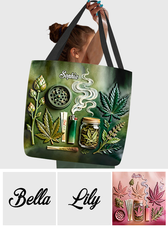 Green Magic Leaf - Personalized Weed Tote Bag