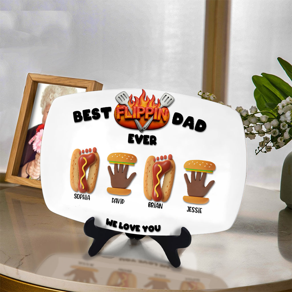Best Flippin Dad Ever - Personalized Father Plate