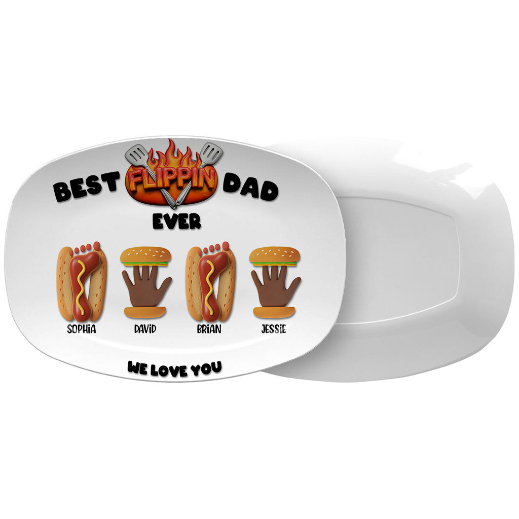 Best Flippin Dad Ever - Personalized Father Plate