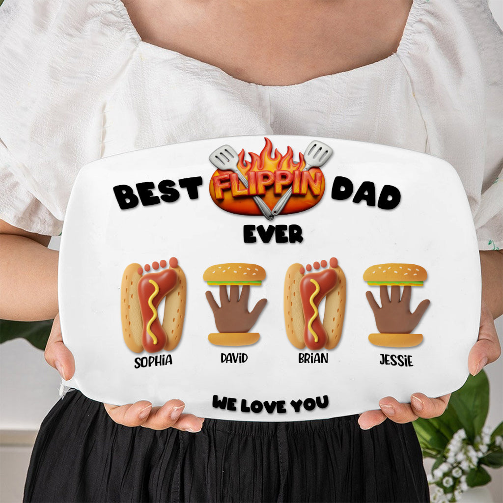 Best Flippin Dad Ever - Personalized Father Plate