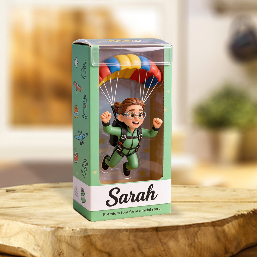 Custom Any Photo - Love Parachute - Personalized Parachute/Paragliding Custom Shaped Acrylic Plaque