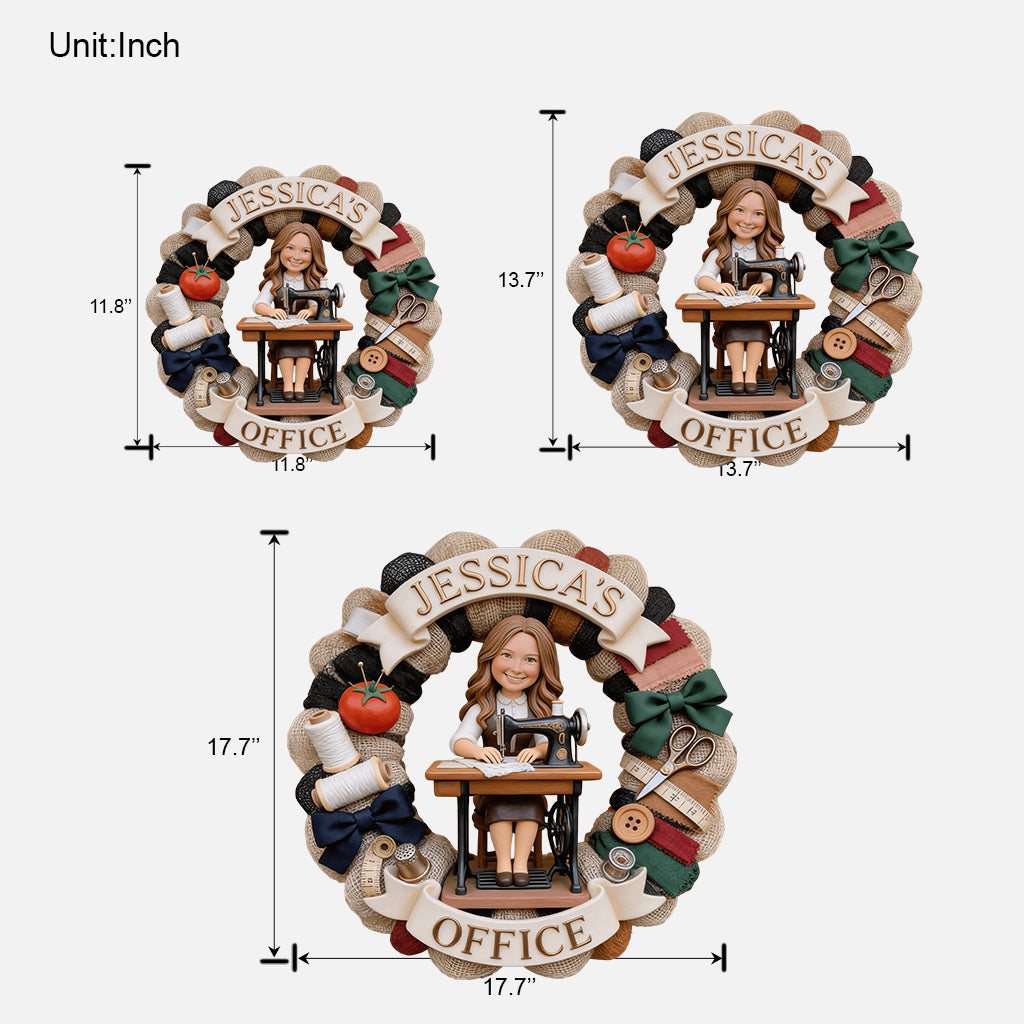 Any Photo Love Sewing - Personalized Sewing Custom Shaped Wood Sign