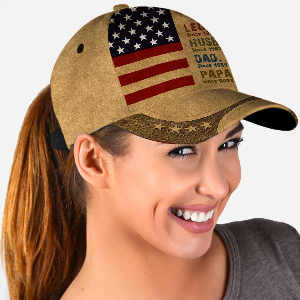 Legend Dad Father - Personalized Father Classic Cap