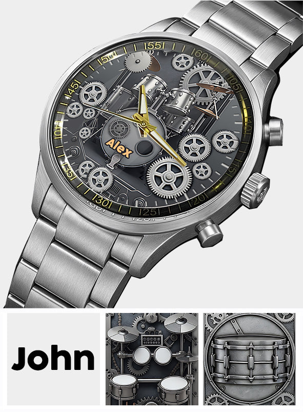 Drummer Life - Personalized Drummer Hand Watch