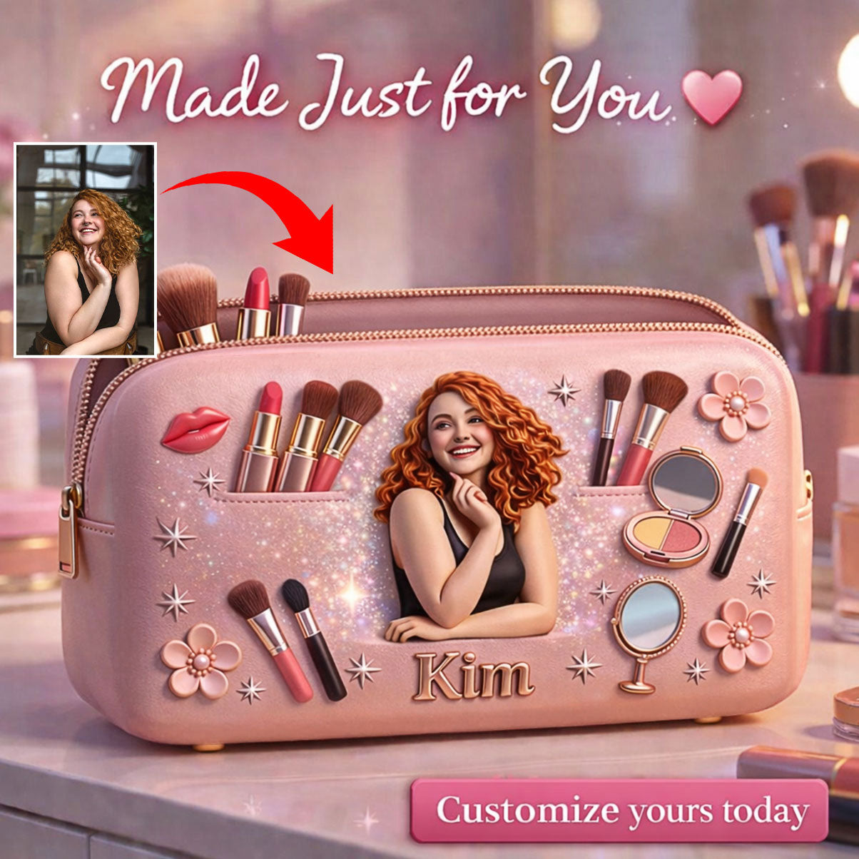 Love Make Up - Personalized Makeup Bag