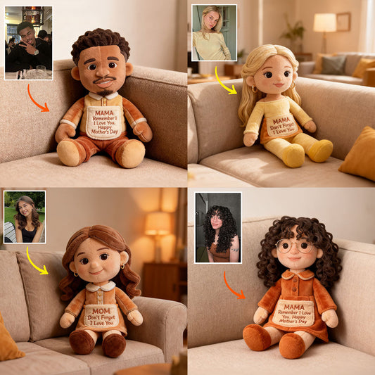 Remember I Love You - Personalized Mother Faux Fur Shaped Pillow