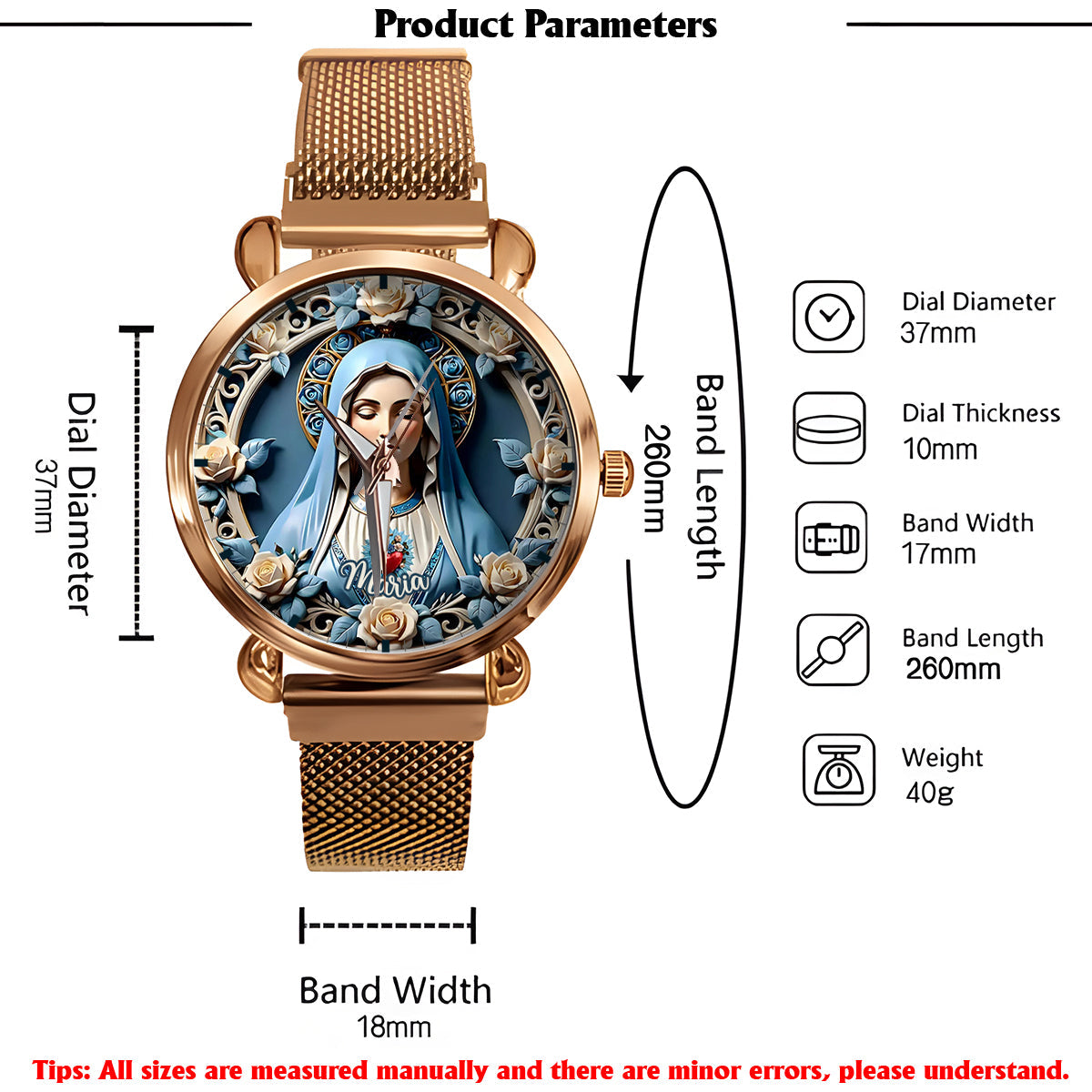 Believe - Personalized Christian Women Hand Watch