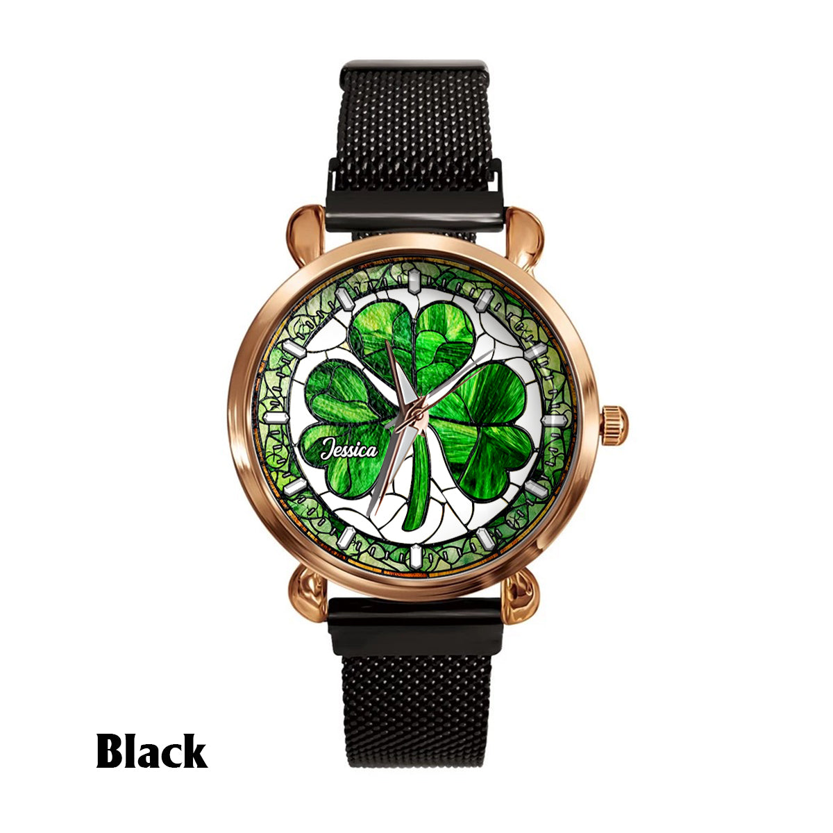 Shamrock St Patrick - Personalized Irish Women Hand Watch