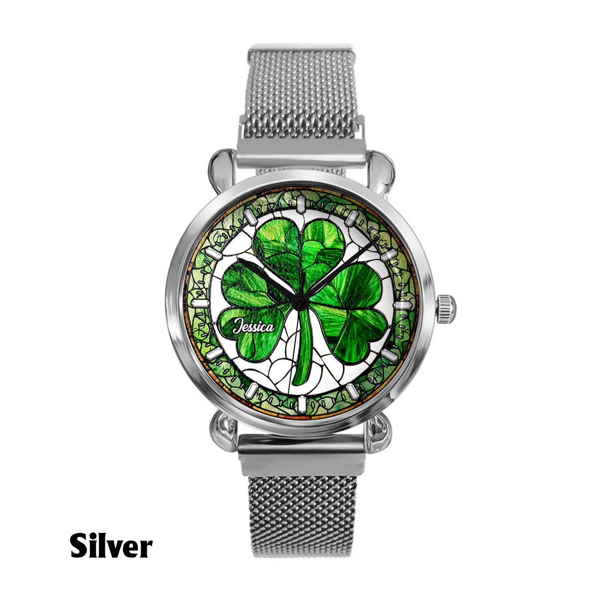 Shamrock St Patrick - Personalized Irish Women Hand Watch