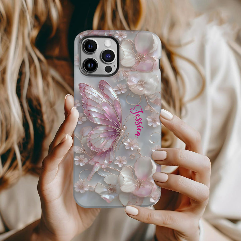 Love Butterflies - Personalized Butterfly Full Print Phone Case