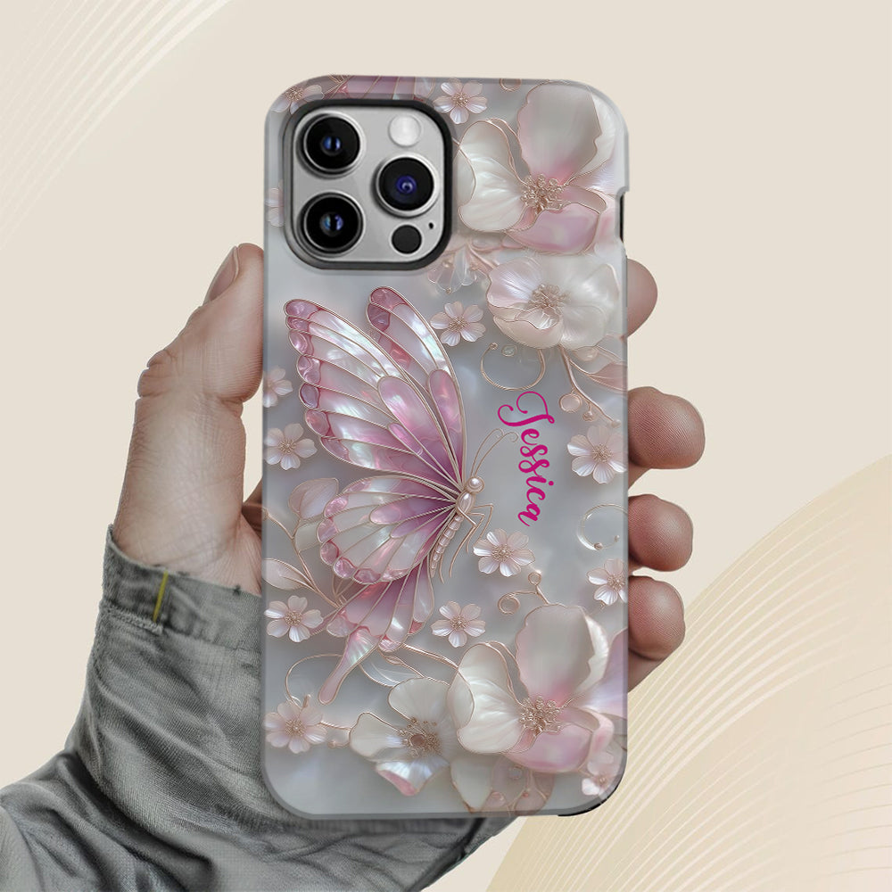 Love Butterflies - Personalized Butterfly Full Print Phone Case