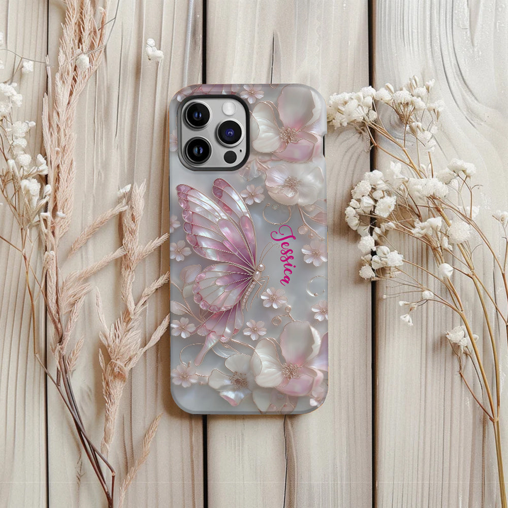 Love Butterflies - Personalized Butterfly Full Print Phone Case