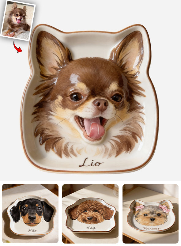 Custom Any Pet Photo - Personalized Dog Catch-All Tray