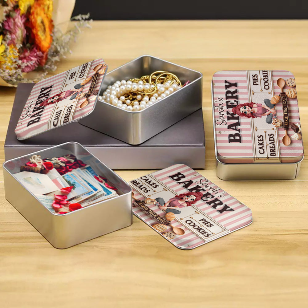 Just A Girl Who Loves Baking - Personalized Baking Biscuit Tin
