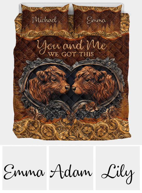 You & Me - Personalized Couple Quilt Set