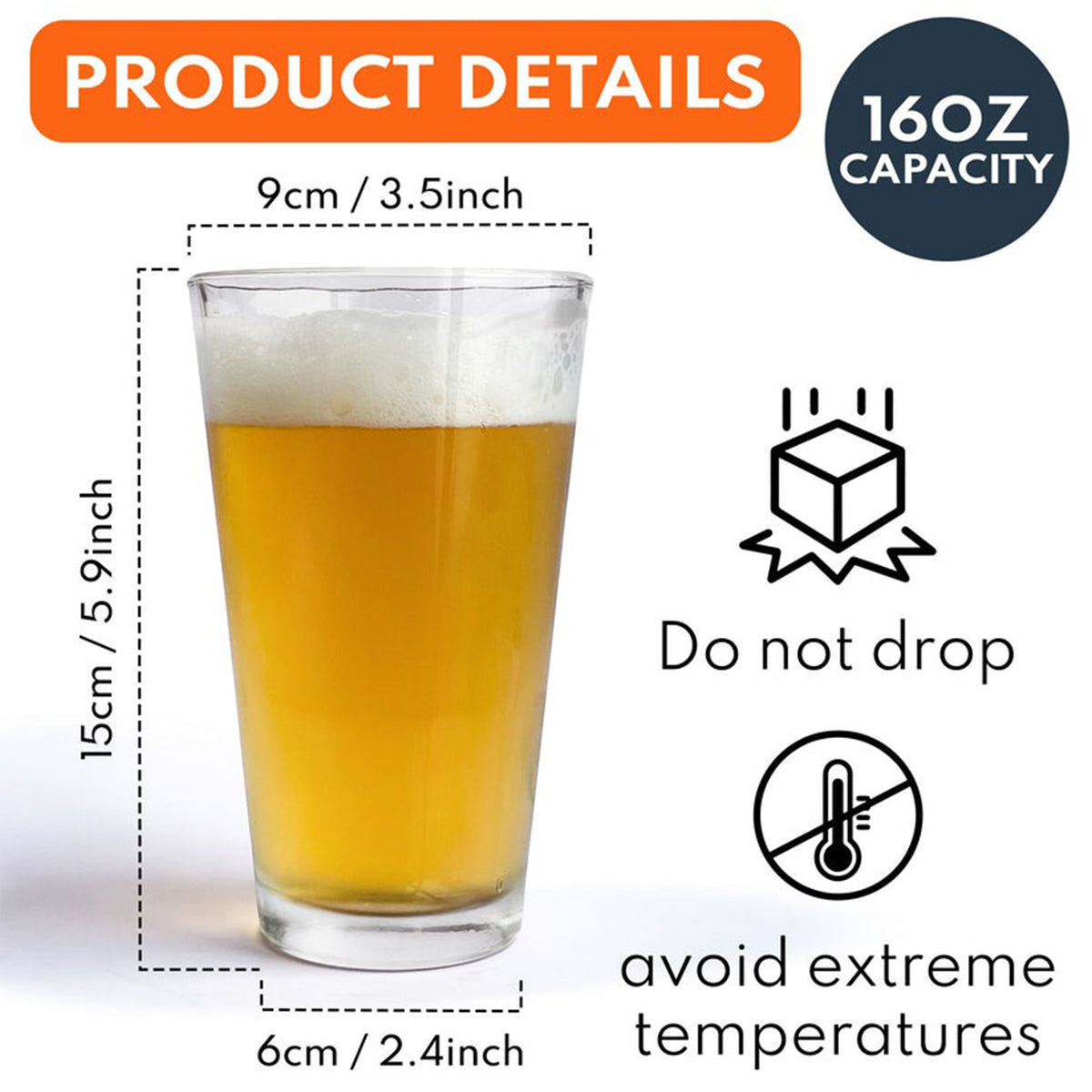 Gift For Dad Bob - Beer Lover - Personalized Beer Beer Glass