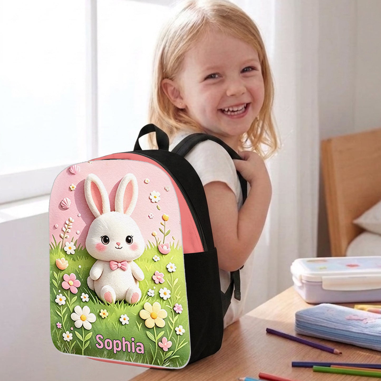Back To School - Personalized Teacher Changeable Leather Patch Backpack