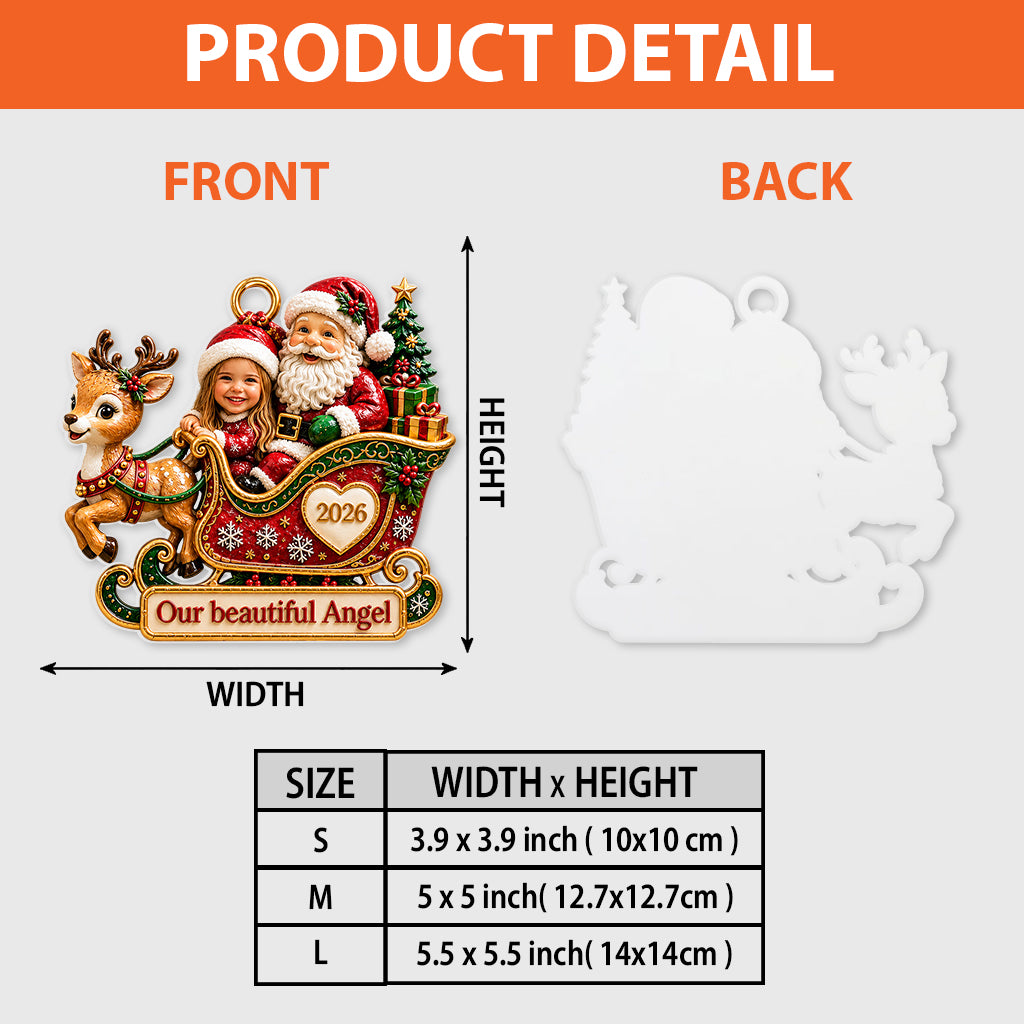 Christmas Decor, Newborn Keepsake - Personalized Kid Premium 3D Ornament