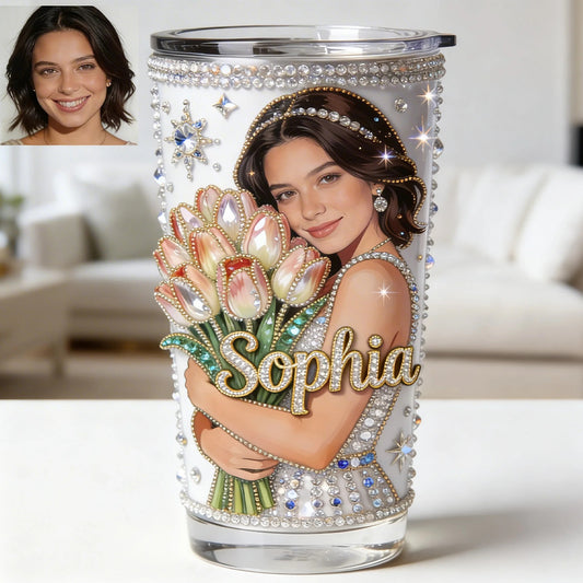 Custom From Flower, Photo - Personalized Self Love Tumbler